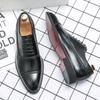 Men's Pointed Toe British Style Leather Loafers - Office Casual, Teacher, Wedding Shoes