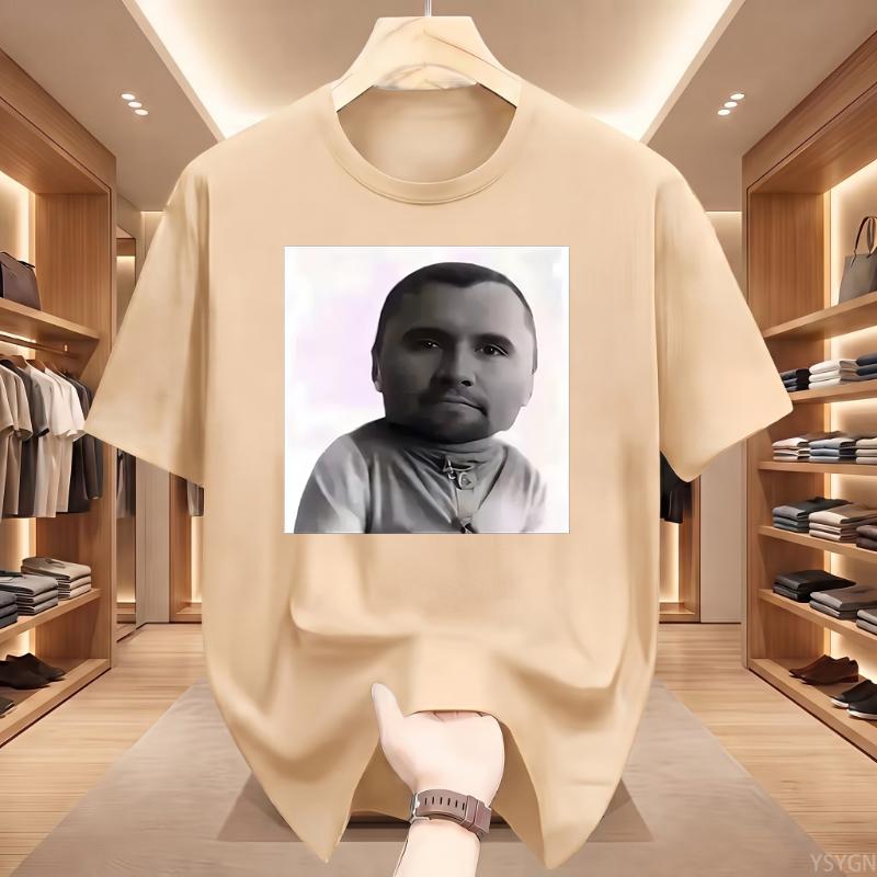 Maglietta Grafica Divertente Charlie Kirk Baby Face Meme Unisex Moda Unisex T-shirt Classica a Maniche Corte Stile Street Harajuku