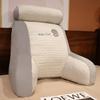 Ergonomic Cushion Quilted and Spliced Comfortable Breathable Fabric Bed Back Cushion Student Reading Pillow Lumbar Support Pad Relieve back pressure