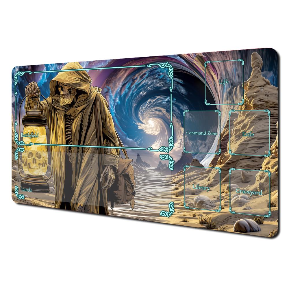 Magic Playmat Card Gaming Mat with Zone Angels and Demons Mtg Playmat Gathering Gaming Mats Commander Battle Playmat Magic Rug