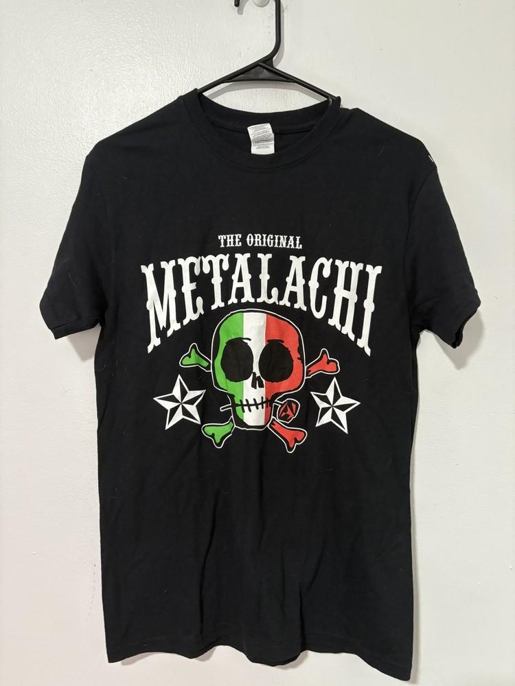 Metalachi Shirt Mens Small Black Lucky 13 Skull Crossbones Mexican Flag Band Tee Unisex T-Shirt XXXXL