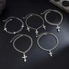 Y2K Stacking Cross Bracelet Set For Men Vintage Multilayer Charm Chain Bracelets Hip Hop Jewelry