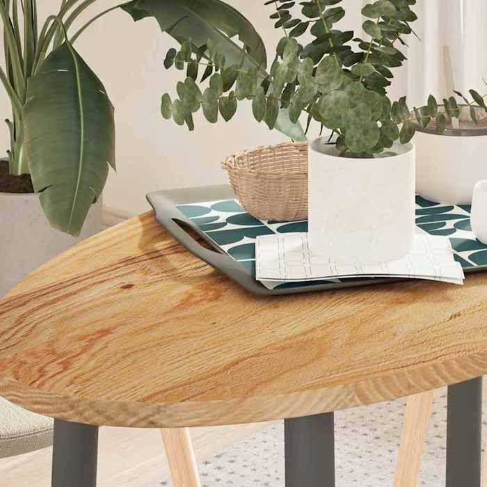 VidaXL Table Top 100x50x2 Cm Solid Oak Wood Oval 4009046