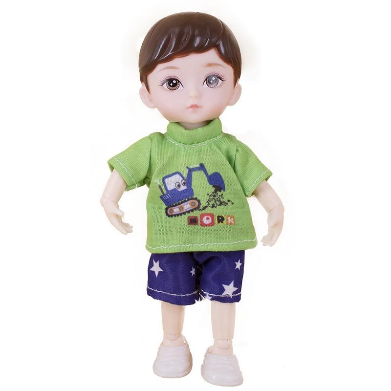 16cm/6.3in Cute Little Doll, Little Boy Doll, Cute Changing Clothes, Birthday and Holiday Gifts for Boys and Girls