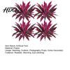 Garden Artificial Fern Realistic And Dragon's Blood Tree Plants 18 Branches Durable Outdoor Fake Plants UV Resistant Ferns for Garden Patio