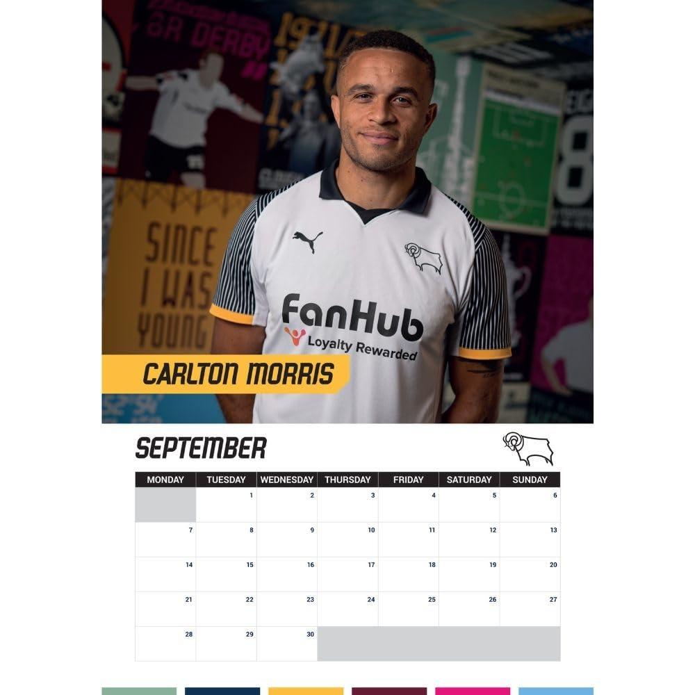 Derby County FC 2026 A3 Wall Calendar