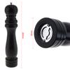 1PC 10 Inch Wooden Salt Pepper Grinder Spice Mills Hand Movement Wood Pepper Mill with Ceramic Grinding Cord for Kitchen Cooking Tools Solid Seasoning