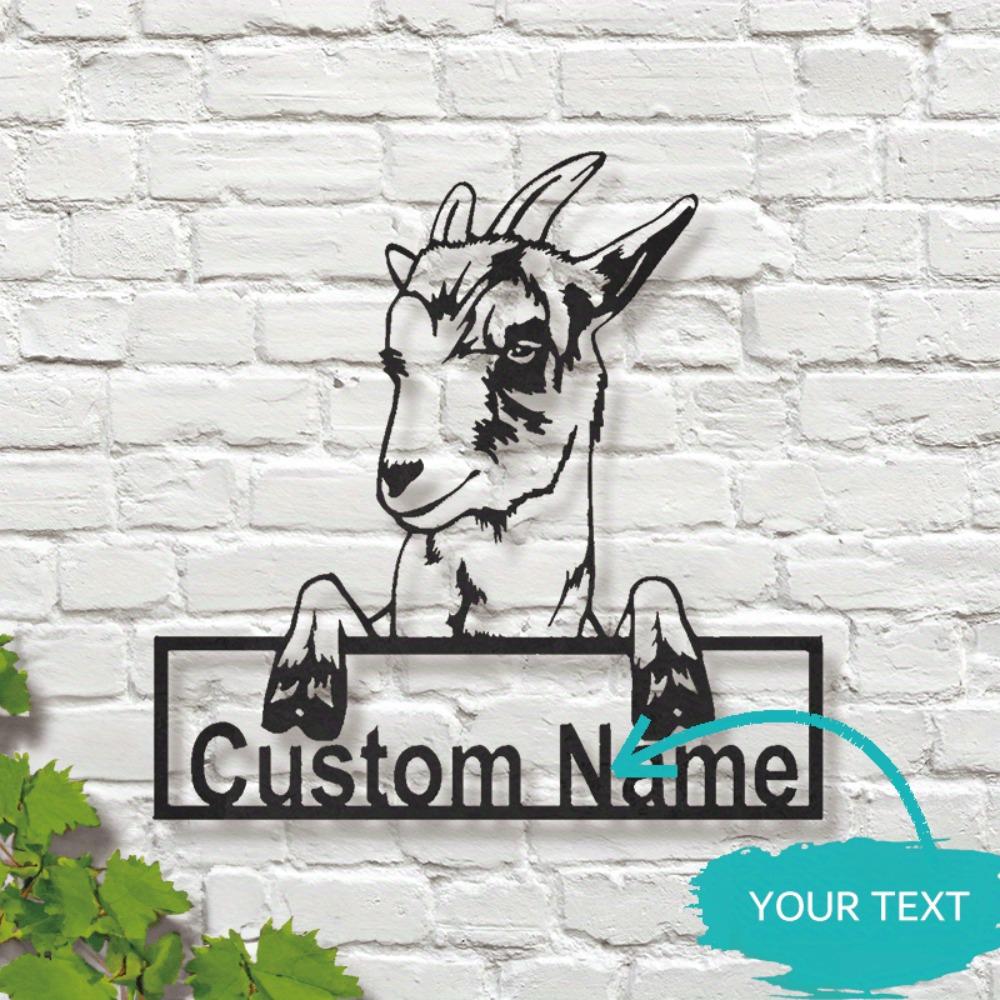Metal Ram Wall Decor Personalized Modern Metal Sign Home Art