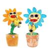 Dancing Sunflower With Sax 35cm Electronic Singing Toy 80 Songs Swinging Plant Pot!zz6