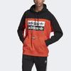 adidas Originální Trefoil mikina Pánská mikina Oranžová FM2277