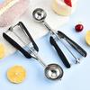 Stainless Steel Ice Cream Scoop For Baking Cookie Scoop, Trigger Release, Cookie Dough Scoop, Anti-Slip Spring-Trip Kitchen Tool