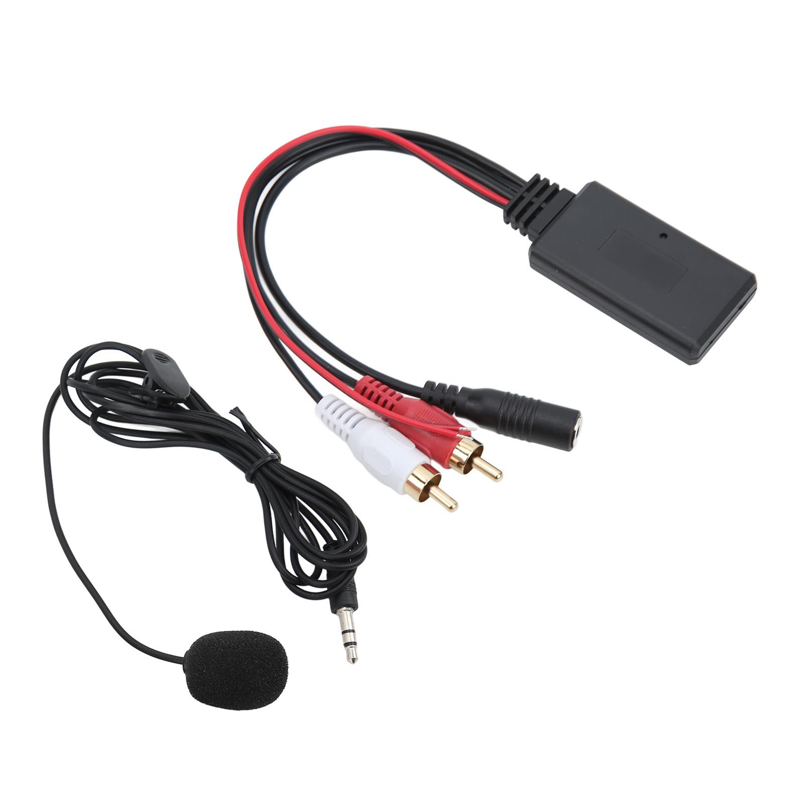 

Автомобильный Bluetooth AUX IN адаптер беспроводной кабель с микрофоном Handsfree для Pioneer с 2 RCA аудио