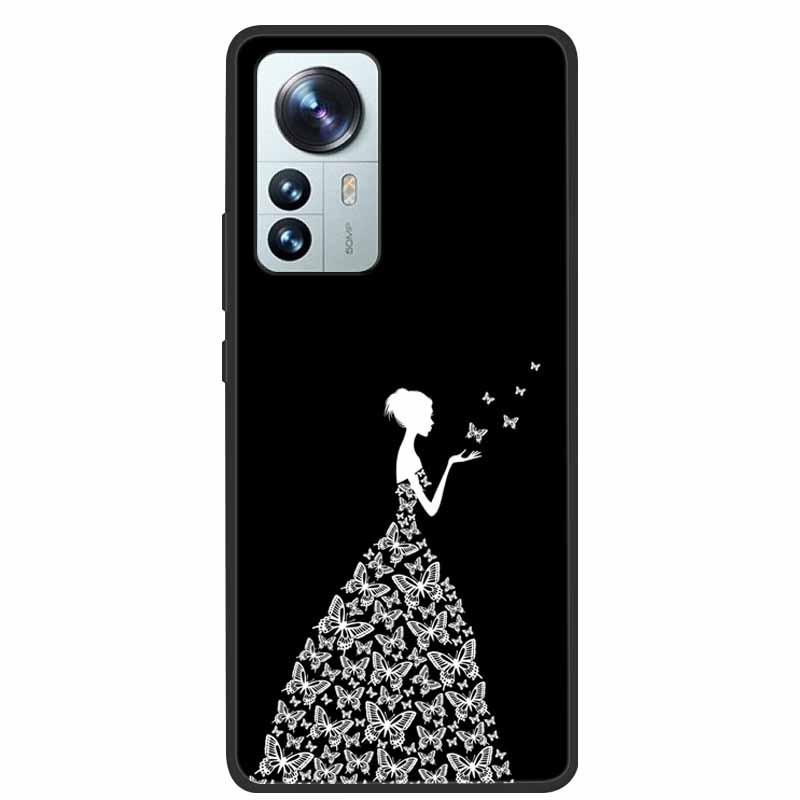 For Xiaomi 12T Pro Phone Case Cover Lion Wolf Black Soft Silicone Case For Xiaomi 12T Pro Back Cover Case 12 T 12TPro Funda Capa