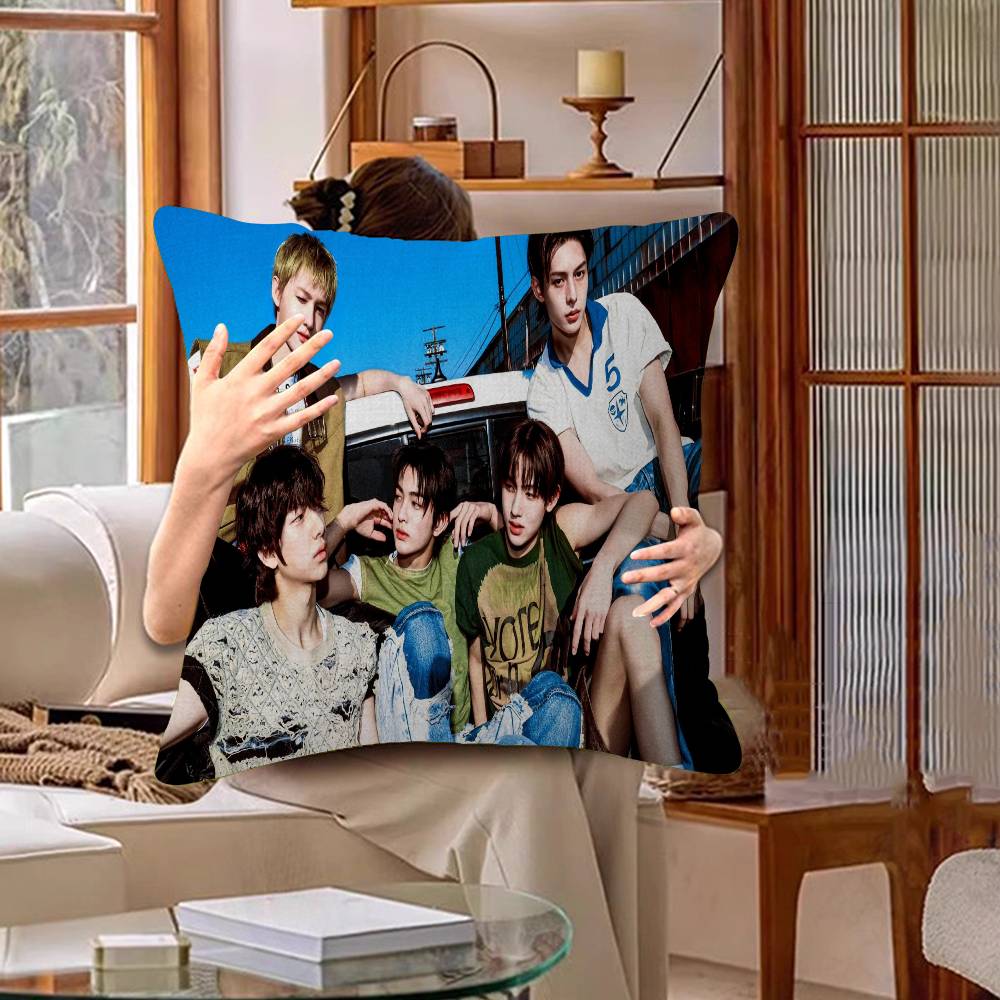 Kpop CORTIS Pillow Cover For Bedroom Room And Living Room Sofa Decorative Cushion Cover