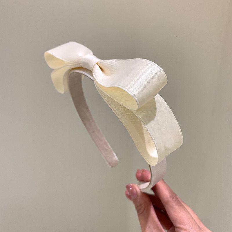 

Lystrfac Корейская Ткань Двойной Бант Повязка на Голову для Женщин Новая Мода Простая Повязка для Мытья Волос Женский Головной Убор Аксессуары для Волос