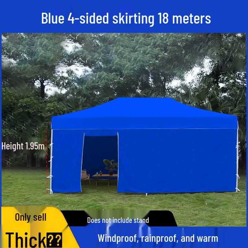 Transparent Tent Side Panel: Windproof & Waterproof Outdoor Canopy Enclosure with Thick Fabric and Durable Edging