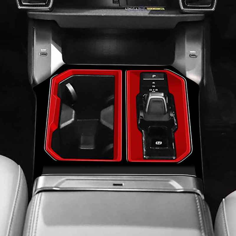 For Toyota RAV4 2026 Car Interior Accessories Gear Shift Panel Frame Trim Sticker RHD Car Gear Shift Panel Accessories Black  Red