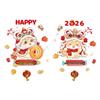 2026 Year of the Horse Decorative Window Stickers - Perfect for New Year's, Spring Festival, and Home or Mall Decor.