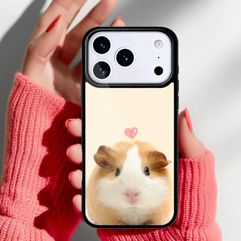 

Cartoon Guinea Pig Phone Case for iPhone 17 16 15 14 13 Pro Max Back Cover for 12 11 Pro Coque iPhone 15 Plus