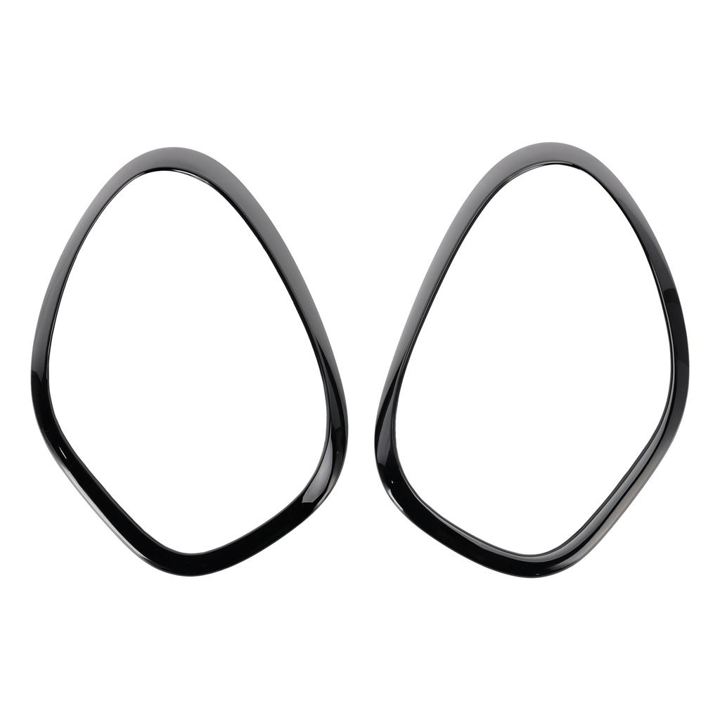 2pcs Gloss Black Headlights Ornamental Ring For Mini Cooper Countryman R60