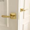 Universal Silent Locks Living Room Double Handle Door Lock Bedroom Magnetic Lock Golden Split Locks Door Hardware Accessories