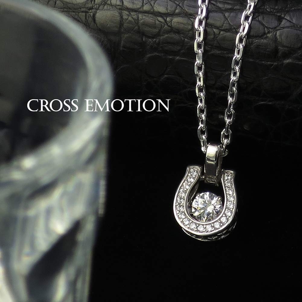 Special Edition Dancing Stone Horseshoe Silver 925 Necklace for Men [Cross Emotion]