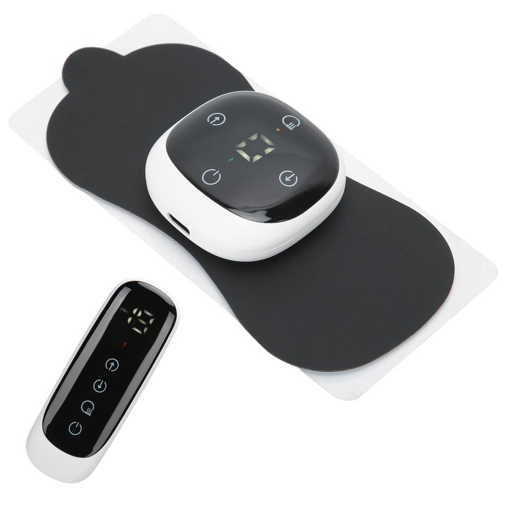 Mini Neck Massager Pain Relieve EMS Cervical Massage Patch Sticker Wireless Massage PadWhite