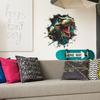 Self-adhesive 3D Wall Stickers Dinosaur Breaking Through Wall for Kids Room Bedroom Home Decor