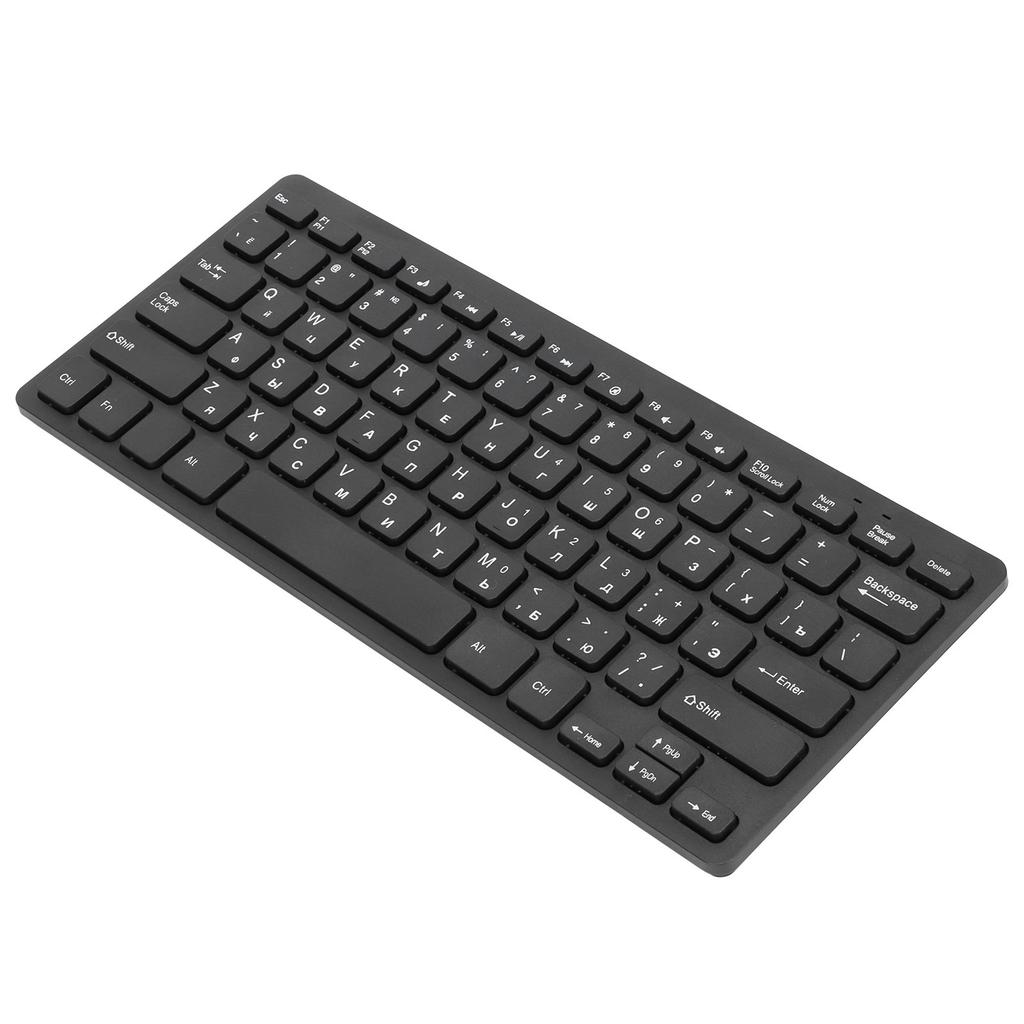 Computer Keyboards Ergonomic Design UltraThin Mini Durable Wired 78 Keys Mechanical Keyboard for PC Laptops(Russian )