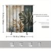 1pc Tropical Leaf Shower Curtain - Vibrant Rainforest Design, Polyester, 72x72 Inches, Includes Hooks, Modern Bathroom Decor