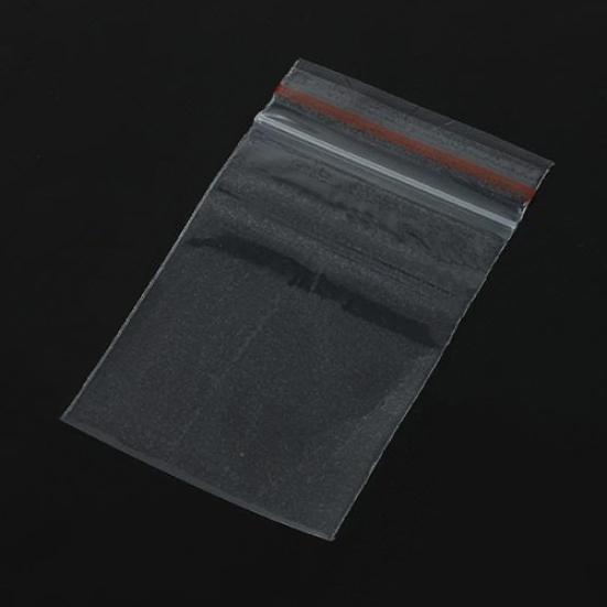 Reclosable Resealable 100Pcs 4x6cm Jewelry Pill Home Accessory Zip Pouch Plastic Clear Bags