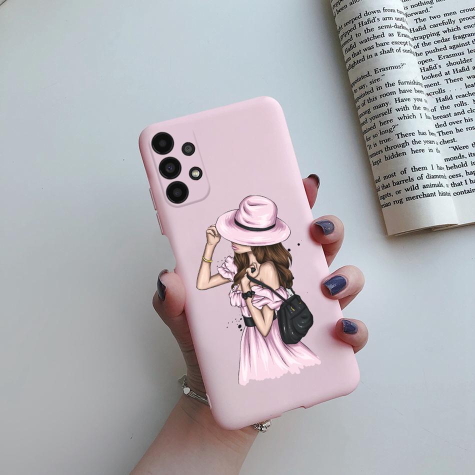 For Cover Samsung Galaxy A13 A33 A53 A73 5G Beautiful Girl Soft Silicone Case For Samsung A13 4G A 13 A135F GalaxyA13 Funda Case