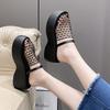 Niche design cool slippers summer 2025 new hollow word with bag drag thick bottom fishing net cool slippers women