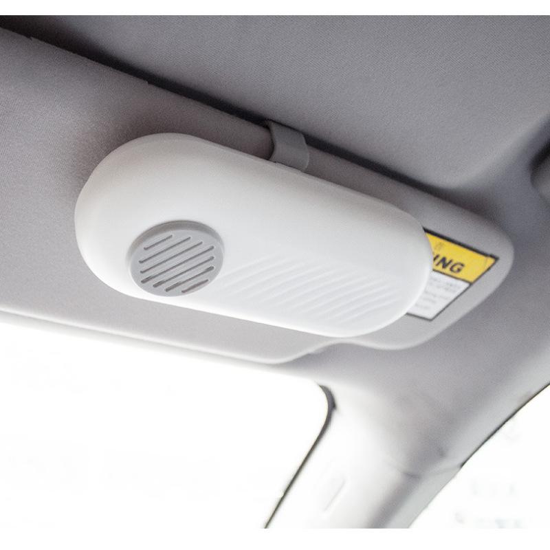 

Универсальный автомобильный интерьерный защитный чехол для очков Abs, ящик для хранения солнцезащитных очков с ароматерапией белый