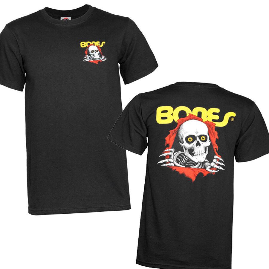 

Футболка унисекс Bones Ripper Powell Peralta Brigade с черным черепом и скейтбордом S