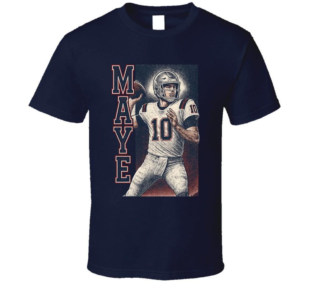 Drake Maye Retro Look Sports Fan T Shirt