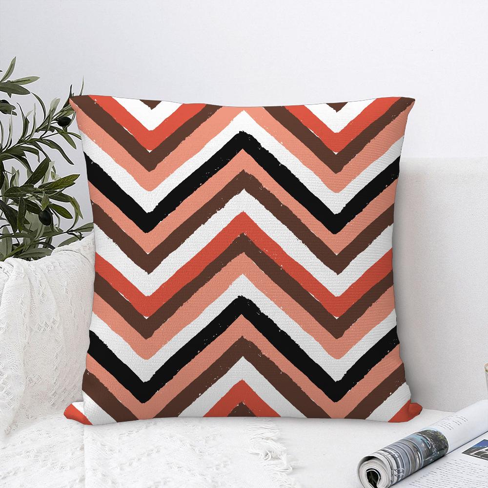 Calm Geometric Color Pillow Case Sofa Decorative Home Doublesided Print Plush Square Throw Pillow Covers Cushion Decor Cover