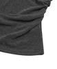 Mucent Viola One-Shoulder Asymmetrical Shirred Short Sleeve T-Shirt (2 Colors)