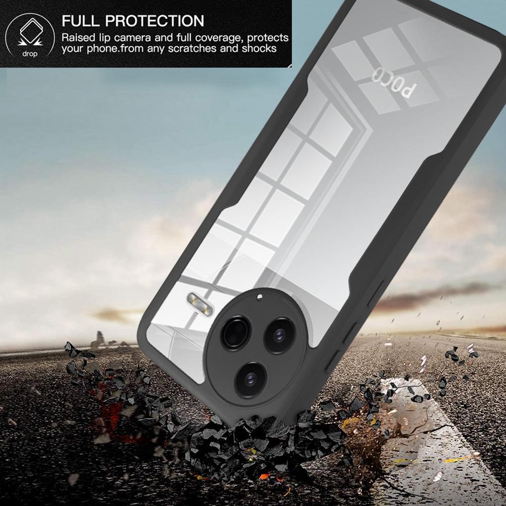 Full Body Protection Shockproof Case for Xiaomi Poco F7 Pro F7 Ultra Protective Cover Clear Fundas Coque Capa
