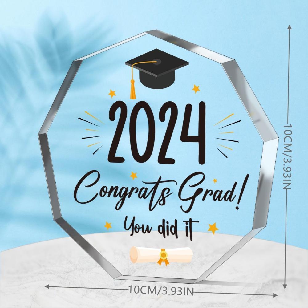 2024 Graduation Plaque - College & High School Keepsake Gift for Friends
