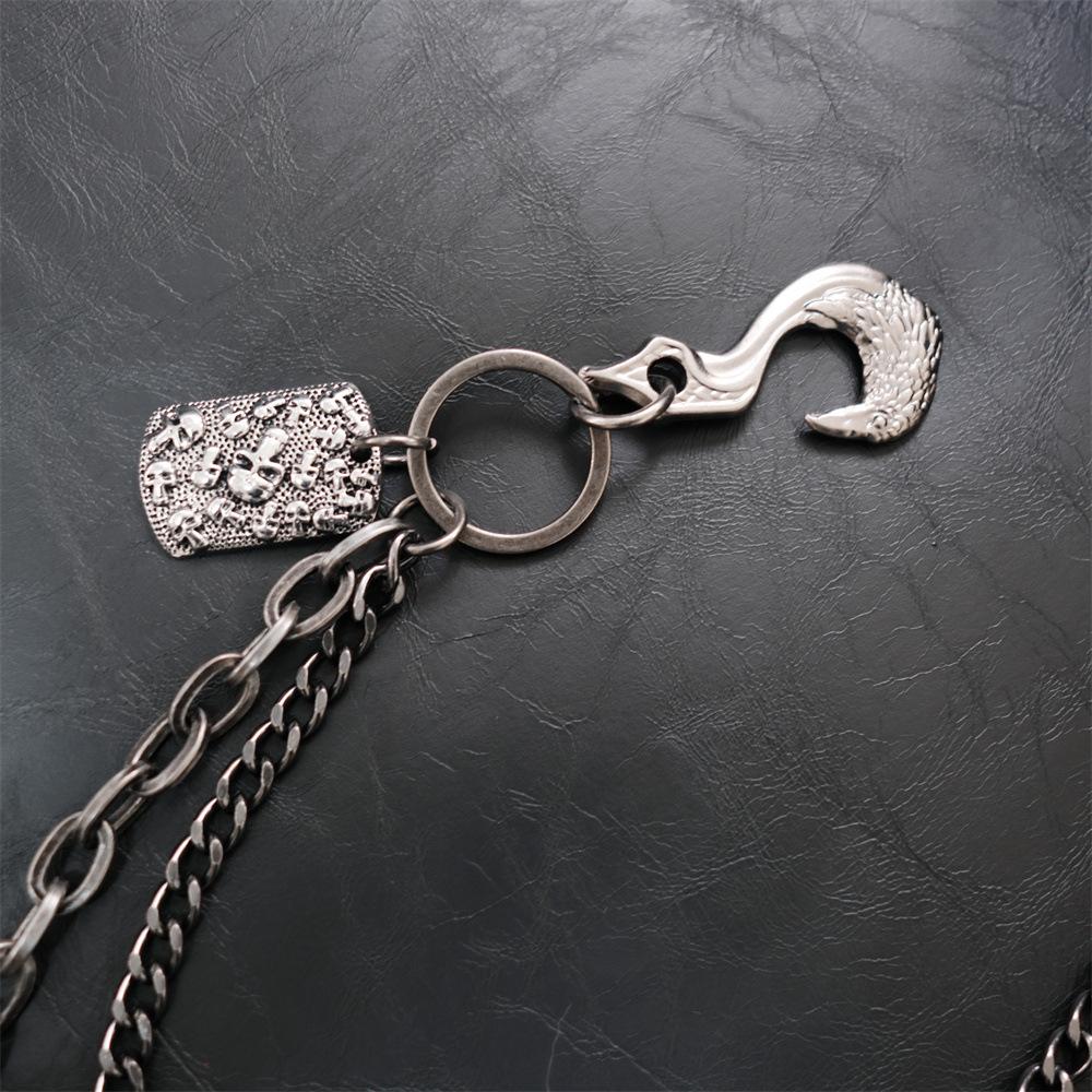 Pants Accessories Double Metal Heavy Hip Hop Vintage Jeans Hip Hop Men's and Women's Waist Chains Pants Chains