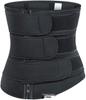 Postpartum Waist Trainer & Sweat-Inducing Body Shaper with Double Belt & Zipper for Abdomen Control
