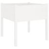 Planter Box White 70x70x70 Cm Solid Pine Wood