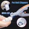 BEPAN Professional Pet Nail Clipper Scissors With LED Light Cat Dog Nail Clipper Tool Scissors Nail Toeclaw Cutter Scissors Pet Supply