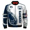 NFL Hold Mænds 3D Digital Print Lynlås Jakke - Europæisk & Amerikansk Stil Ydertøj