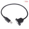 Usb 2.0 Type B Male To Type B Female Printer Extension Cable With Panel Mount