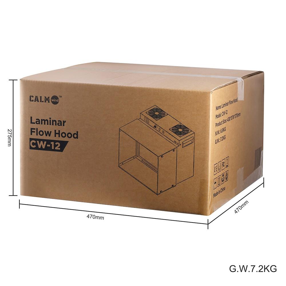 LTQ VAPOR CW-12 Laminarflödesbänk, 17"x13" FFU Inokuleringsbox Fläktfilterenhet för Laboratorium, Renrum