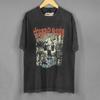 Terrorizer TShirt World Downfall Repulsion Napalm Death Metal Band Washed Cotton Vintage Short Sleeves Clothing Mens Shirts