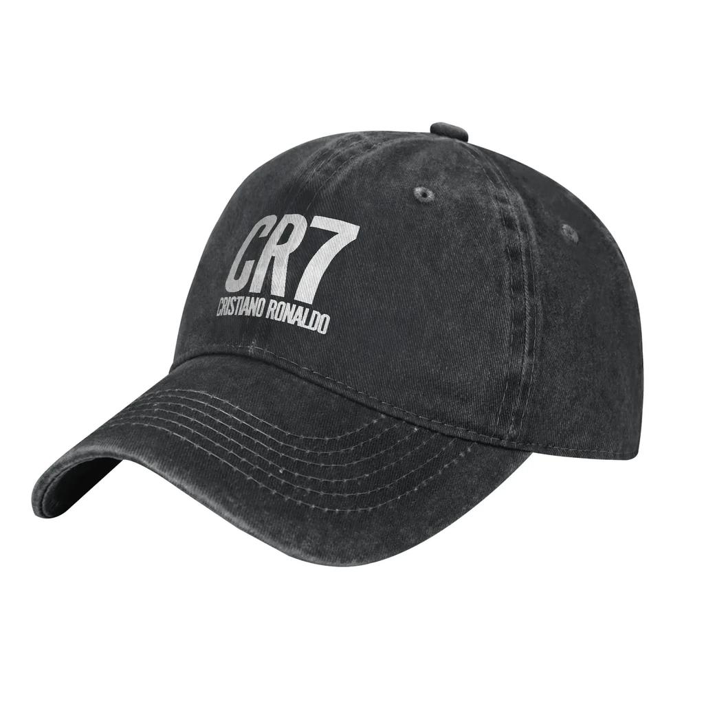 CR7 Cristiano-Ronaldo Sport Baseball Cap Casual Distressed Denim Sun Cap Unisex Women Outdoor Running Golf Unstructured Soft Caps