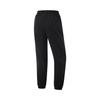Li Ning Fleece Lined Warm Mid Waist Tapered Sports Pants Women Bottoms Black AYKV038-2